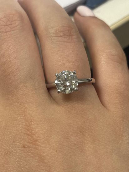 Picture of Brilliant Cut Solitaire Engagement Ring (2.05ct)