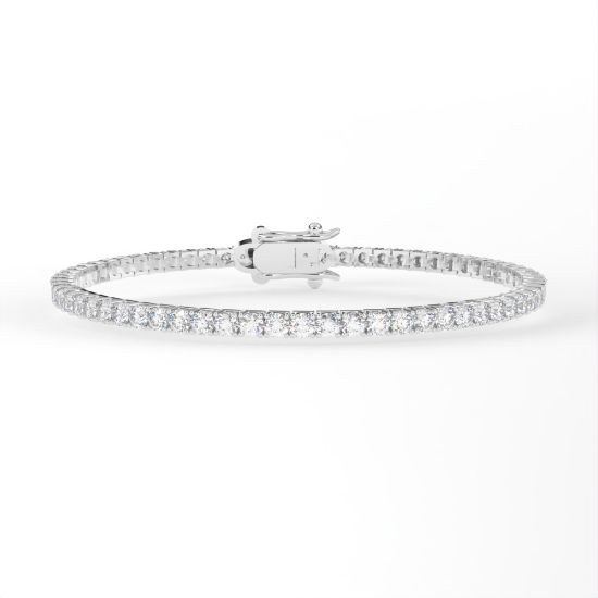 Picture of Laboratory-Grown Diamond Tennis Bracelet (9.45ct)