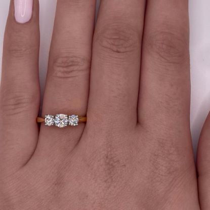 Picture of Three Stone Ring (0.75ct E VS2)