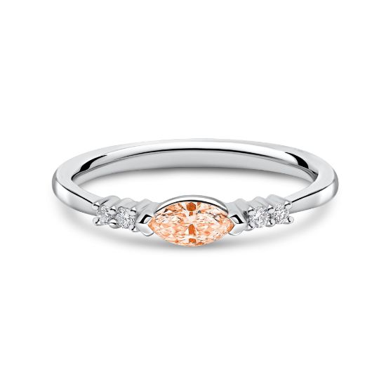Picture of Fancy Orange Marquise Ring (0.16ct)