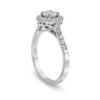Picture of Halo Engagement Ring with Diamond Shoulders 