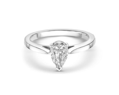 Picture of Pear Cut Solitaire Engagement Ring