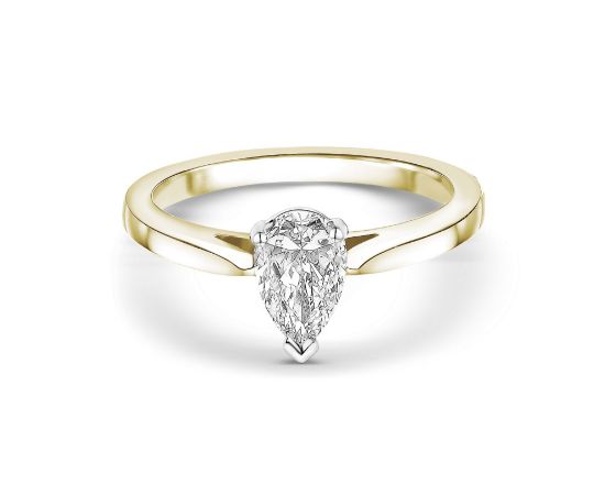Picture of Pear Cut Solitaire Engagement Ring 
