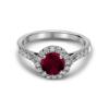 Picture of Ruby Halo Ring (1.58ct)