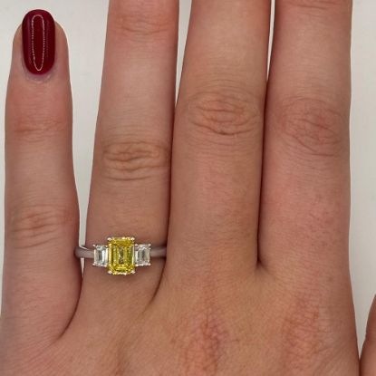 Picture of Fancy Yellow 3 Stone Ring (1.51ct)