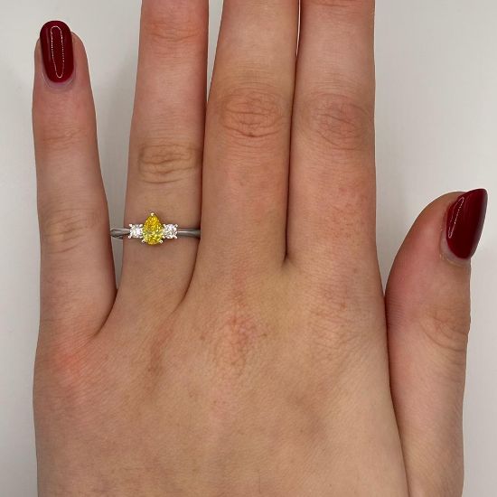 Picture of Lemon Drop 3 Stone Ring (0.51ct)