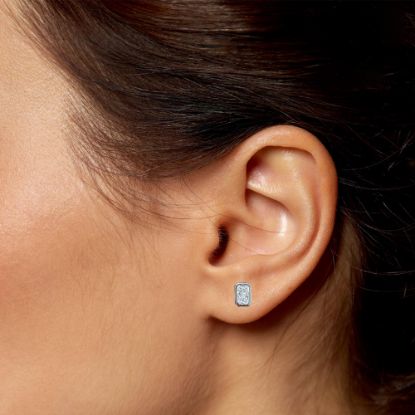 Picture of Rubover Radiant Lab Grown Diamond Earrings (0.57ct) 