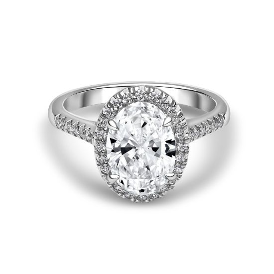 Picture of Oval Cut Halo Engagement Ring (2.28ct)